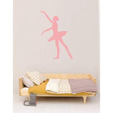 Imagem de Adesivo de Parede Infantil Bailarina Tamanho Total 50x70cm