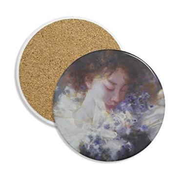 Imagem de Caneca Dream Away XJJ com pintura a óleo copo copo copo protetor de mesa pedra absorvente