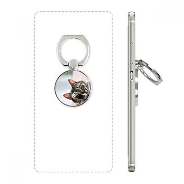 Imagem de Suporte de anel de celular com foto de gato para atividade animal, suporte ajustável