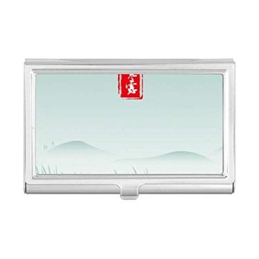 Imagem de Cold Dew Twenty Four Solar Term padrão porta-cartões de visita carteira de bolso