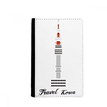 Imagem de Porta-passaporte da Torre Seoul na Coreia Notecase Burse capa carteira porta-cartões