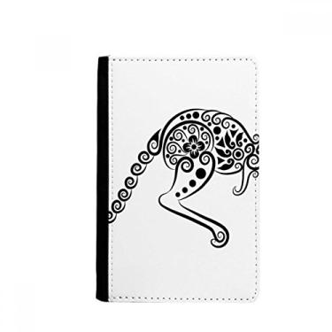 Imagem de Porta-passaporte com ilustração de esqueleto Canguru sabor Austrália, porta-cartões Notecase Burse