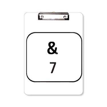 Imagem de Teclado Symbol 7 Prancheta Pasta Bloco de Escrita Placa de Apoio A4