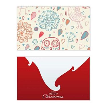 Imagem de Coruja Flor Flor Pintura Planta Feriado Feliz Natal Cartão De Feliz Mensagem De Letras De Natal