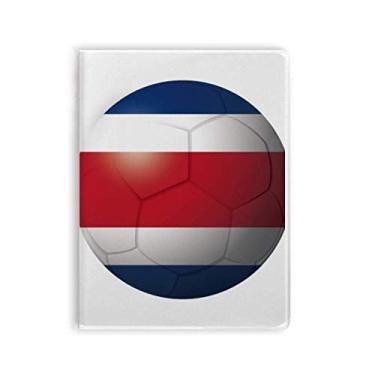 Imagem de Diário de capa macia com a bandeira nacional de futebol americano da Costa Rica