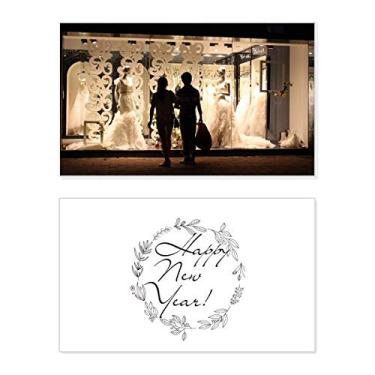 Imagem de Lovers Wedding Night Scene Photography New Year Festival Greeting Card Bless Message Gift