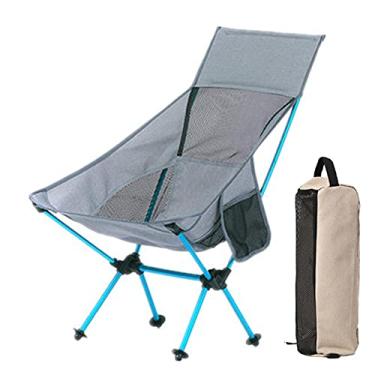 Imagem de Cadeira dobrável, cadeira de acampamento portátil, compacta ultraleve, dobrável, dobrável, carga máxima de 150 kg, perfeita para acampamento, festivais, jardim, viagens de caravana, pesca, praia