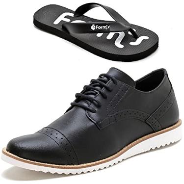 Imagem de KIt Dockside Casual Masculino Detalhes Em Perfurações Com Chinelo