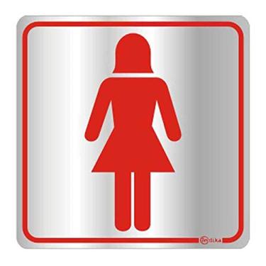 Imagem de ADESIVO SINALIZADOR ALUMINIO SANITARIO FEMININO/UN/INDIKA