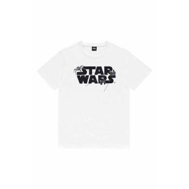 Imagem de Camiseta Masculina Juvenil Star Wars Logo Fakini