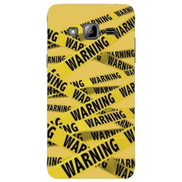 Imagem de Capa Case Capinha Samsung Galaxy J3 Masculina Warning - Showcases