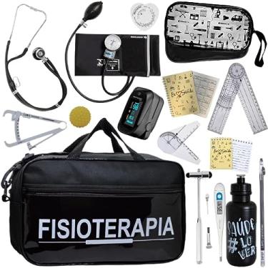 Imagem de Kit Bolsa Fisioterapia Acadêmico Goniômetro Martelo Buck Fita Antropométrica Completo Pa Med