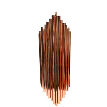 Imagem de Arandela Pipe Dourada 50x18cm P/2 Lâmpadas G9 Ref.AR119/250OR -  +Luz Iluminação +Luz Iluminação