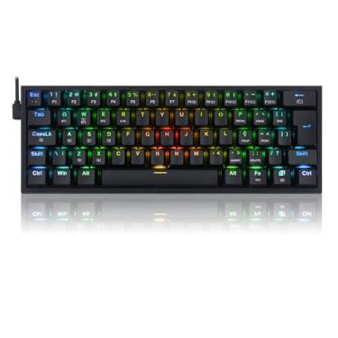 Imagem de Teclado Mecanico Gamer Redragon Pro RGB Preto Switch Marrom - K616-RGB-B