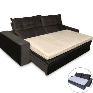 Imagem de Pillow Top para Sofá Retrátil e Reclinável de Fibras Macias Futon Almofada  90x180cm -...