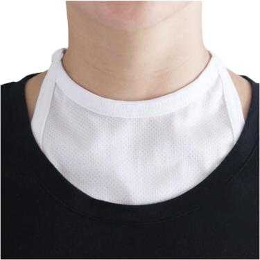 Imagem de Protetor de estoma de pescoço, protetor de incisão de traqueia, para protetor de estoma ajustável, curativo de barreira de umidade, capa de chuveiro para laringectomia, traqueostomia, branco