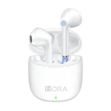 Imagem de Fone de Ouvido Bluetooth Aut201b Branco Design Intra-Auricular Controle de Toque Estojo de Carregamento Compatível com Android Ios MPOWER