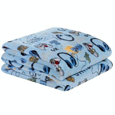 Imagem de Manta Solteiro Kids Flannel Microfibra 1 Peça - Game