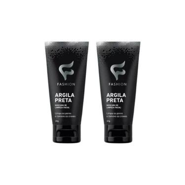 Imagem de Mascara Facial Fashion Argila Preta Remove Cravos 30G - 2Un