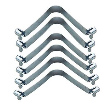 Imagem de 50 peças clipes de botão duplo clipe de mola clipe de mola clipes de poste de barraca //225 (cor: pino duplo de 6 mm)