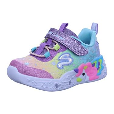 Imagem de Skechers Kids Girls Unicorn Charmer Sneaker, Purple/Multi, 5 Toddler