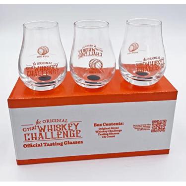Imagem de Copos de teste Great Whiskey Challenge Blind Taste - Copo de voo com degustação de uísque Bourbon Spirit com letras A/B/C ocultas na parte inferior