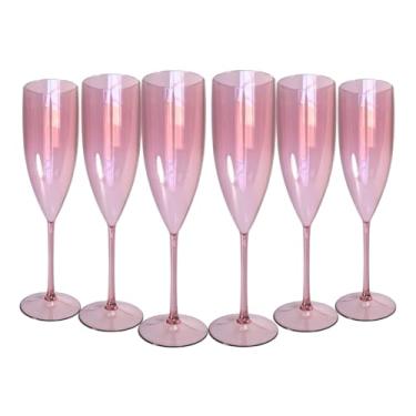 Imagem de 24 Taças De Champanhe Acrílico Cristal 160ml Chandon Espumante Chandon (Rose Gold)