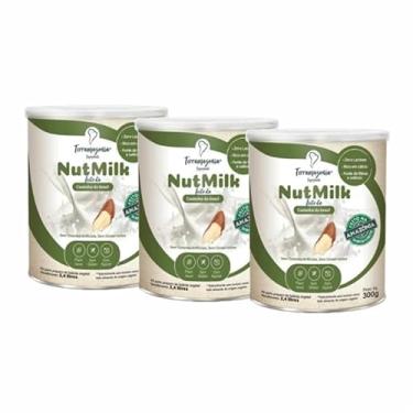 Imagem de Kit 3X: Bebida Vegetal de Castanha do Pará em Pó NutMilk Terramazônia 300g