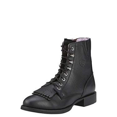 Imagem de Ariat Heritage Lacer II Bota feminina de couro no tornozelo, Cervo preto, 6.5 Wide