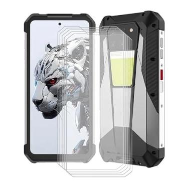 Imagem de YQINHHME Protetor de tela de vidro temperado Unihertz 8849 Tank 3, [pacote com 5] Película protetora de dureza 9H para Unihertz 8849 Tank 3 (6,7 polegadas), película de vidro temperado altamente