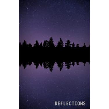 Imagem de Notebook, Reflections: Hardcover, Composition Notebook, College Ruled Lined, 160 Pages, 80 Sheets, Small Size(5.5x8.5 inches), Notepad, White Lined Paper