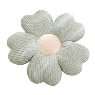 Imagem de Travesseiro em formato de sakura criativo Kawaii de 19,6 polegadas Almofada de assento de flores Almofada de travesseiro de flores Almofada decorativa de pelúcia de flor de bunda Tatami Almofada de bu