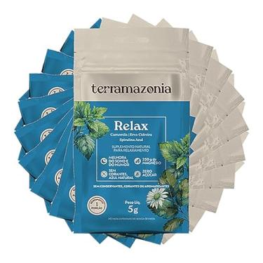 Imagem de Relax Camomila, Erva Cidreira e Spirulina Azul 5g Terramazonia 10 Sachês