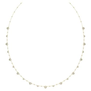 Imagem de Colar Swarovski Imber, Branco, Revestido em dourado