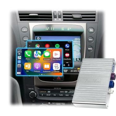 Imagem de AUTUVONE Kit de atualização de interface automática Android de espelhamento de telefone sem fio/com fio para Lexus 2005-2008 é GS LS, suporta reprodução sem fio, AirPlay, câmeras, monitor OEM de carro