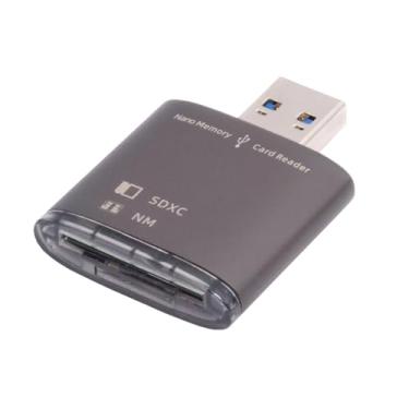 Imagem de Cablecc 5Gbps USB 3.0 para cartão de memória NM Nano e gravador de leitor de cartão SD para telefone Mate Seial, câmera e laptop