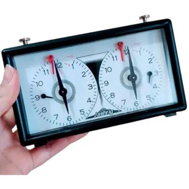 Imagem de Relógio para Xadrez Analógico Jaehrig Preto - Cód. 1621