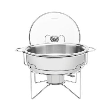 Imagem de Rechaud Banho-maria Tramontina Em Aço Inox 4,3 L Com Fogareiro