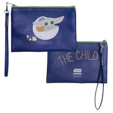 Imagem de Zona Criativa, Carteira Nécessaire Baby Yoda The Child Grogu Multiuso 19x14cm Oficial Star Wars Cor:Estampado