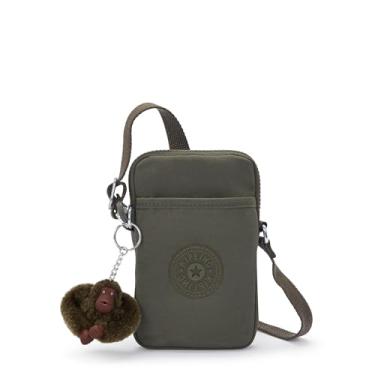 Imagem de Kipling Minibolsa feminina Tally, bolsa tiracolo leve mini, bolsa de telefone de nylon, Campo verde, 4.25''L x 6.75''H x 0.75''D