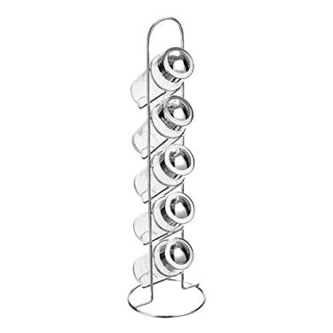 Imagem de Porta Temperos Condimentos 5 Potes de Vidro