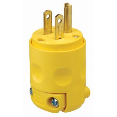 Imagem de Leviton 515PV 15 Amp, 125 Volts, plugue de aterramento, amarelo