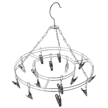 Imagem de Varal de Roupas Intimas Prendedores em Metal Multiuso Peças Meia Calcinha Cueca Secar (15 pregadores)