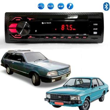 Imagem de Radio Mp3 Som Automotivo Bluetooth Usb Card Sd Corcel Belina - E-TECH