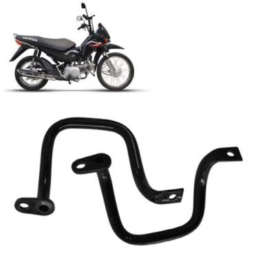 Imagem de Alça Traseira Pop 100 Preto 2008 2009 2010 2011 Original - MA Motos