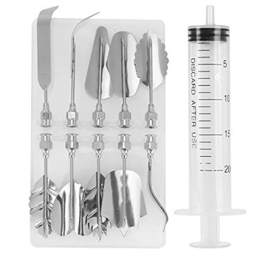 Imagem de Conjunto de Ferramentas de Seringa de Creme de Confeiteiro para Decoração de Bolo Com Bicos de Aço Inoxidável e Molde para Assar e Decoração de Festa