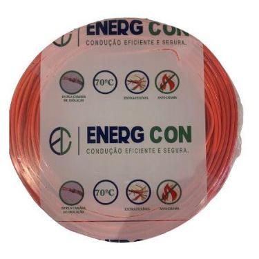 Imagem de Fio Cabo Flexivel 6mm vermelho 50 metros - ENERG CON