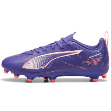 Imagem de PUMA Tênis infantil unissex ultra play firme, chuteira artificial de futebol, Play Lapis Lazuli-puma White-sunset Glow, 18