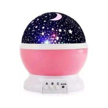 Imagem de Abajur Quarto Infantil Luminária Projeta Estrelas 360 Graus - Bc Bora 
