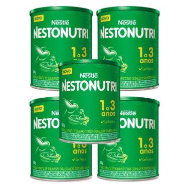 Imagem de Kit 5 Fórmula Infantil de Primeira Infância Nestonutri 1+ 800g